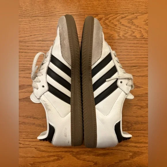 Adidas Samba OG Shoes Women’s 7.5 Men’s 6.5 Cloud White / Core Black / gum - Picture 7 of 10